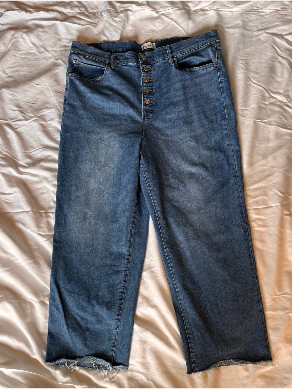 Nicole Miller SoHo High Rise Wideleg Crop Jeans